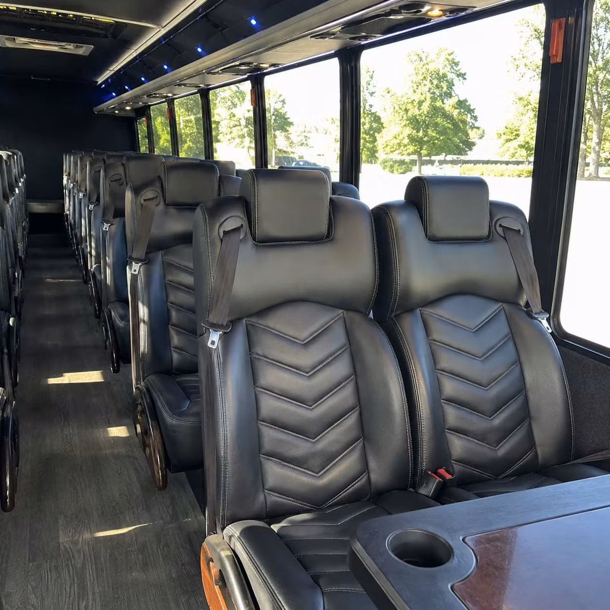 28 passenger minibus inside