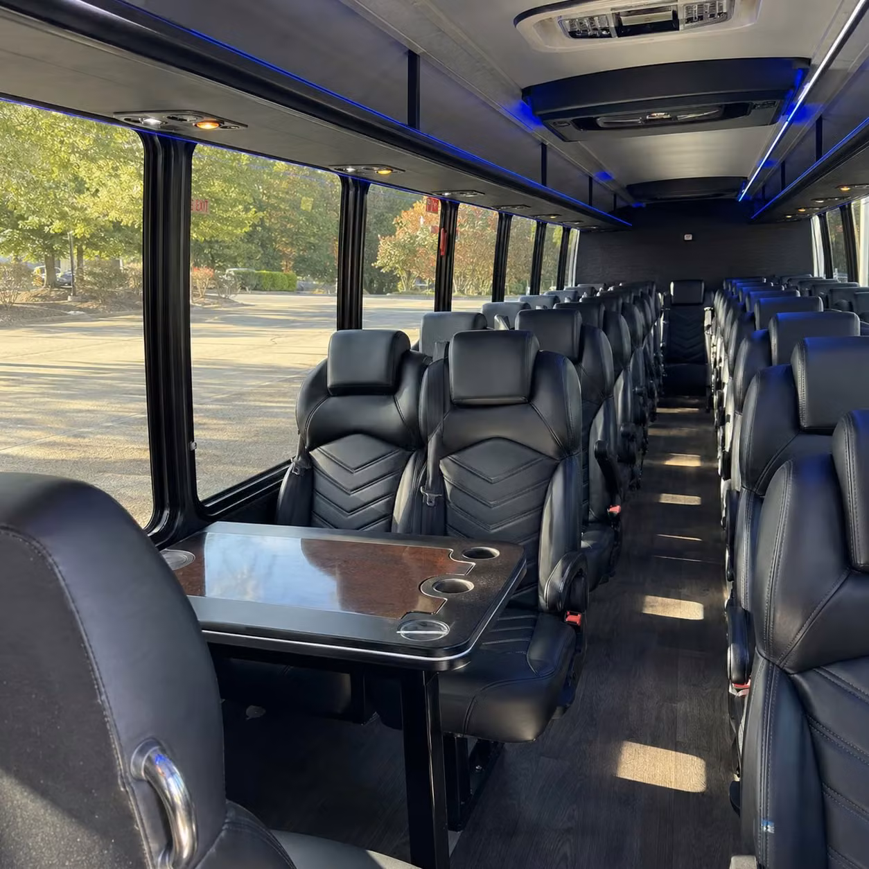 28 passenger minibus interior