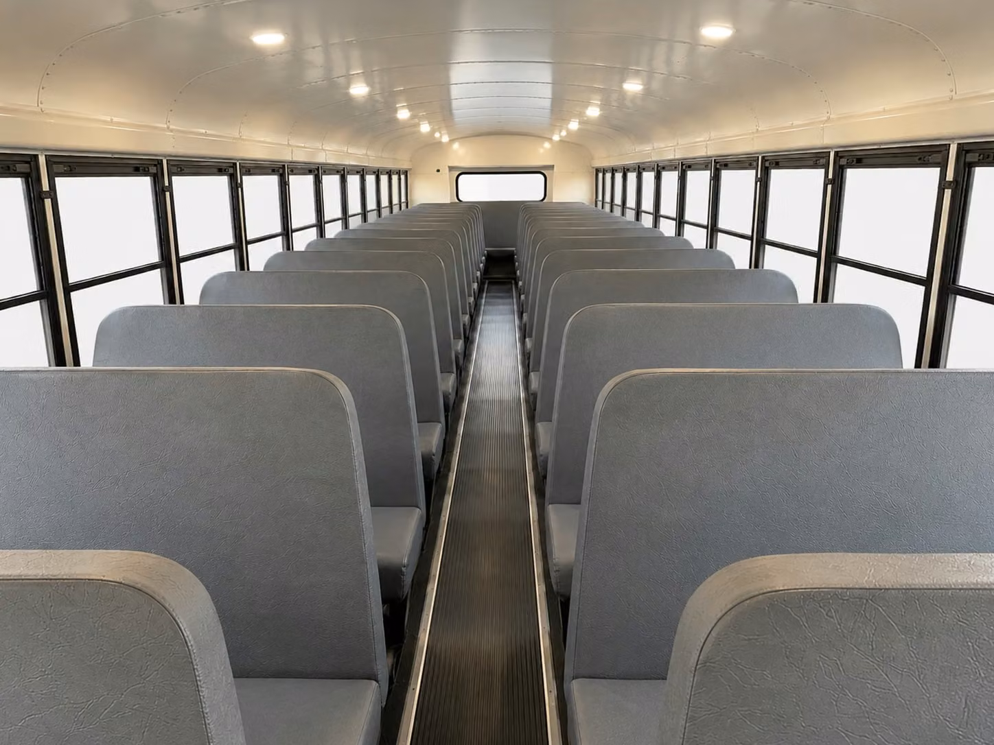 school bus inside